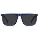 HUGO Men's Sunglasses HG1336GSPJP (56/19/145) - Blue Frame, Grey Lenses, Category 3
