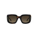 Carolina Herrera Women Sunglasses HER 0313/S 086/HA — Acetate Tortoiseshell Frame, Brown Lenses, 49/26/145 mm