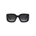 Carolina Herrera Women's Sunglasses HER 0313/S 807 - 49/26/145 mm - Black Acetate Frame, Grey Degraded Lenses (Category 3)