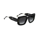 Carolina Herrera Women's Sunglasses HER 0313/S 807 - 49/26/145 mm - Black Acetate Frame, Grey Degraded Lenses (Category 3)