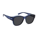 Polaroid Unisex Sunglasses PLD9019SPJP (Fit-over) - Polarized Grey Lenses, Blue Frame