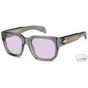 DAVID BECKHAM Men's Sunglasses DB-7146-S-KB7, Acetate Frame, Grey, Photochromic Lenses, 53/21/140 mm
