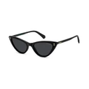 Polaroid Women's Sunglasses PLD6246/S 807/M9 – Cat Eye, Grey Polarized Lenses, Black Frame (52/18/140 mm)