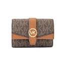 Michael Kors Μικρό Γυναικείο Πορτοφόλι Καφέ 35S5GGRK4B-BRO