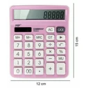MP Calculator 12 Digit Solar and Batteries Pink