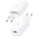 USAMS Wall Charger SCXLTZ02 with USB C Cable USB 18W White