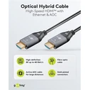GOOBAY HDMI Cable 2.1 with Ethernet 8K 60Hz 48 Gbps 40m Black