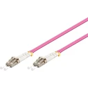GOOBAY Fiber Optic Cable LC UPC 95933 Multimode OM4 0.5m Violet