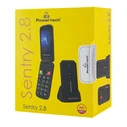 POWERTECH Mobile Phone Sentry 2.8 Black Dual SIM SOS Button