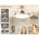 BRUNO ανεμιστήρας οροφής με LED φως BRN-0226 χρυσός 42 AC 82W