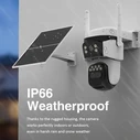 VSTARCAM Smart Solar Camera BG621TR Triple Lens 3MP 4G PTZ IP66