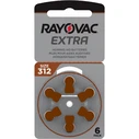 RAYOVAC μπαταρίες ακουστικών βαρηκοΐας 312MF mercury free 1.4V 6τμχ
