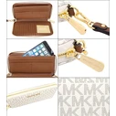 Michael Kors Μεγάλο Δερμάτινο Γυναικείο Πορτοφόλι / Wristlet Vanilla - 35F8GTVT3BVNL