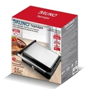 BRUNO γκριλιέρα BRN-0251 2000W με ρυθμιζόμενο θερμοστάτη inox μαύρη