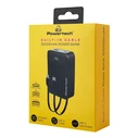 POWERTECH Power Bank PT-1504 with Cables and Display 20000mAh 22.5W Black
