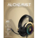 SADES Gaming Headset Alchemist USB 50mm V7.1 Surround ENC RGB Μαύρο
