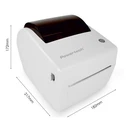 POWERTECH Thermal Label Printer PT-1509 USB Ethernet Serial Bluetooth White