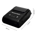POWERTECH Portable Thermal Receipt Printer PT-1508 USB-C Bluetooth Black
