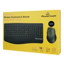 POWERTECH set ποντίκι πληκτρολόγιο PT 1490 2.4GHz Bluetooth μαύρο