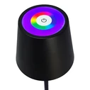 POWERTECH LED επιτραπέζιο φωτιστικό HLL-0195 RGB ρυθμιζόμενο επαναφορτιζόμενο μαύρο