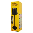 POWERTECH LED επιτραπέζιο φωτιστικό HLL-0195 RGB ρυθμιζόμενο επαναφορτιζόμενο μαύρο