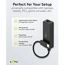 GOOBAY Network Adapter USB-C 1000Mbps Ethernet Black