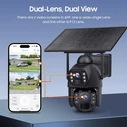 SECTEC Smart Solar Camera Dual Lens 3MP 4G PTZ IP66