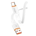 USB Cable KAKUSIGA USB-C to USB KSC-999 5A 480Mbps Flat 1m White