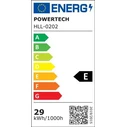 POWERTECH LED φωτιστικό οροφής HLL-0202 29W 4000K ασημί μαύρο
