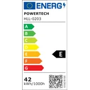 POWERTECH LED φωτιστικό οροφής HLL-0203 42W 4000K ασημί μαύρο