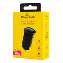 POWERTECH Car Charger USB USB C 30W Black