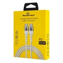 POWERTECH USB-C to USB-C Cable PD 60W 1m White