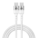 POWERTECH USB-C to USB-C Cable PD 60W 1m White