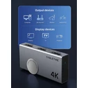 CABLETIME HDMI switch 2 σε 1 4K 60Hz bi directional γκρι