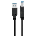 USB Cable GOOBAY USB 3.0 to USB Type B 0.25m Black