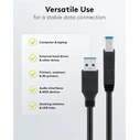 USB Cable GOOBAY USB 3.0 to USB Type B 0.25m Black