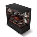 ARMAGGEDDON Κουτί Υπολογιστή RGB M ATX Dual Chamber Gaming Case Aquaron Duplex Pro Black
