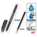 MP Στυλό διαρκείας erasable 0.7mm μαύρο
