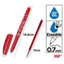 MP στυλό διαρκείας PE217R erasable κόκκινο 0.7mm