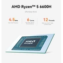 BEELINK Default EQR6 AMD Ryzen 5 6600H 24GB 500GB M2 Windows 11 Pro