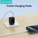 USAMS Wall Charger CC317 USB and USB C 33W GaN White