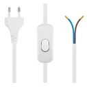 POWERTECH Power Cable with Switch CAB-P041 2x 0.75mm2 1.5m White