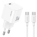 USAMS Wall Charger CC262 30W GaN White