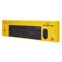 POWERTECH σετ ασύρματο ποντίκι και πληκτρολόγιο PT 1540 2.4GHz και Bluetooth αθόρυβο μαύρο