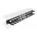 POWERTECH Cable Management για Rack 19 1U Μεταλλικό Μαύρο