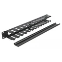 POWERTECH Cable Management για Rack 19 1U Μεταλλικό Μαύρο