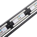 POWERTECH patch panel NETW-0046 για rack 19 1U 24 θυρών CAT 6 UTP μαύρο