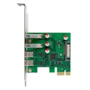 POWERTECH Κάρτα Επέκτασης PCIe σε 2x USB και 2x USB C ST632 5Gbps NEC D720201