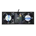POWERTECH cooling fan για rack NETW-0045 2x fans με μεταλλικό tray 1.5m καλώδιο schuko 33x13cm