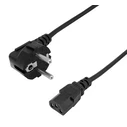 POWERTECH Power Cable CAB-P046 3x 0.75mm2 CCS 1m Black